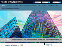 Tablet Screenshot of hoteldistributionevent.com